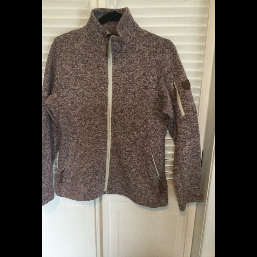 McKinley Fleece Jacket, Size M, Plum/Cream